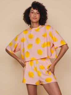 Lemon Cropped T-Shirt Women via SNURK