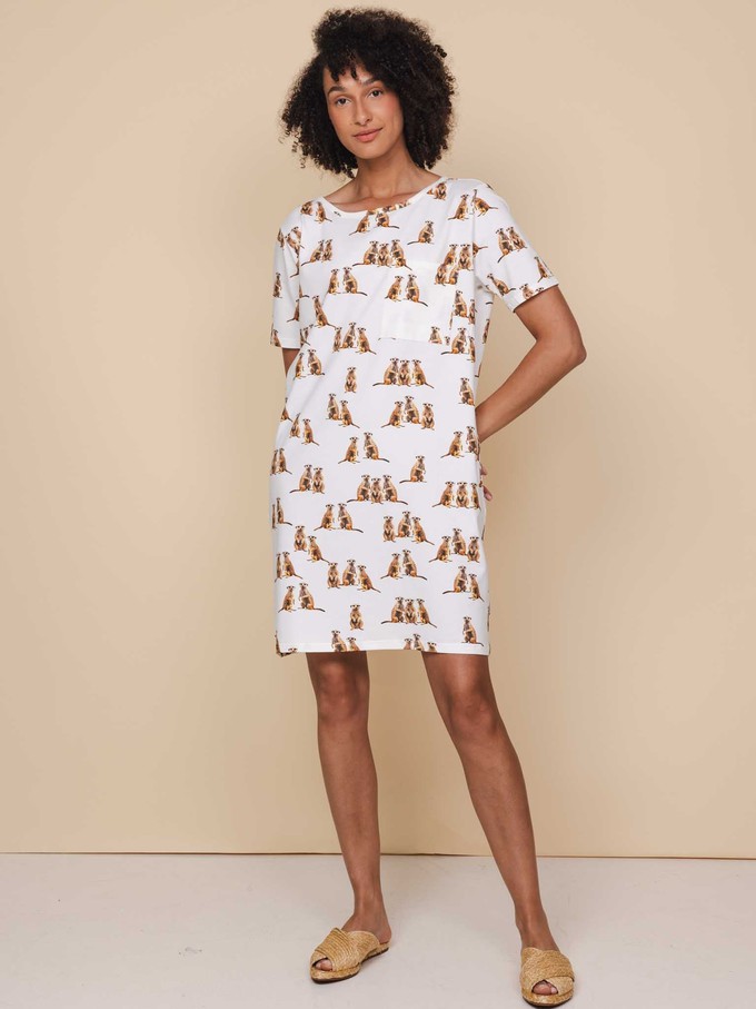 Meerkats T-shirt Dress Women from SNURK