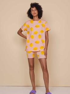 Lemon T-shirt and Bikershorts set Women via SNURK