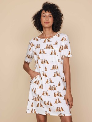 Meerkats T-shirt Dress Women from SNURK