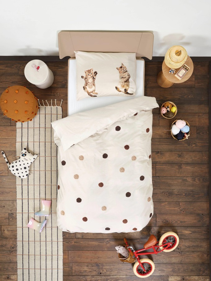 Kitten Friends pillowcase from SNURK