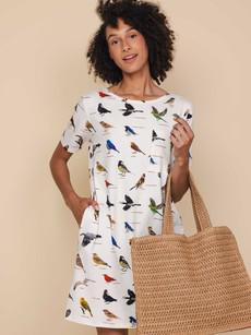 Bird Watching T-shirt Dress Women via SNURK