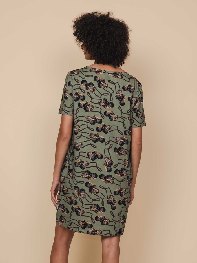 Binoculars T-shirt Dress Women from SNURK