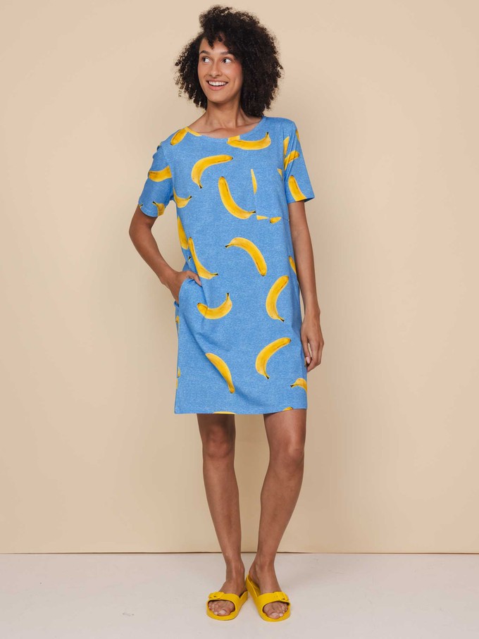 Banana Blue T-shirt Dress Women from SNURK