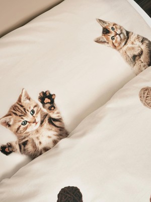 Kitten Friends pillowcase from SNURK