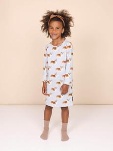 Corgi Time Dress long sleeve Kids via SNURK