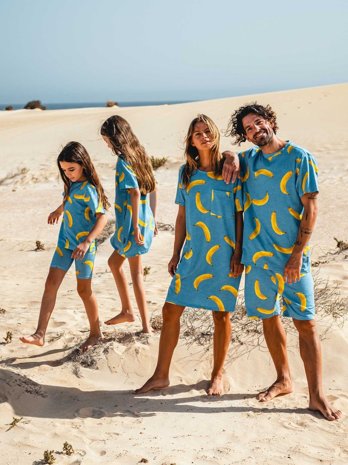 Banana Blue T-shirt Dress Women from SNURK