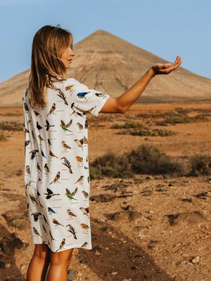 Bird Watching T-shirt Dress Women from SNURK