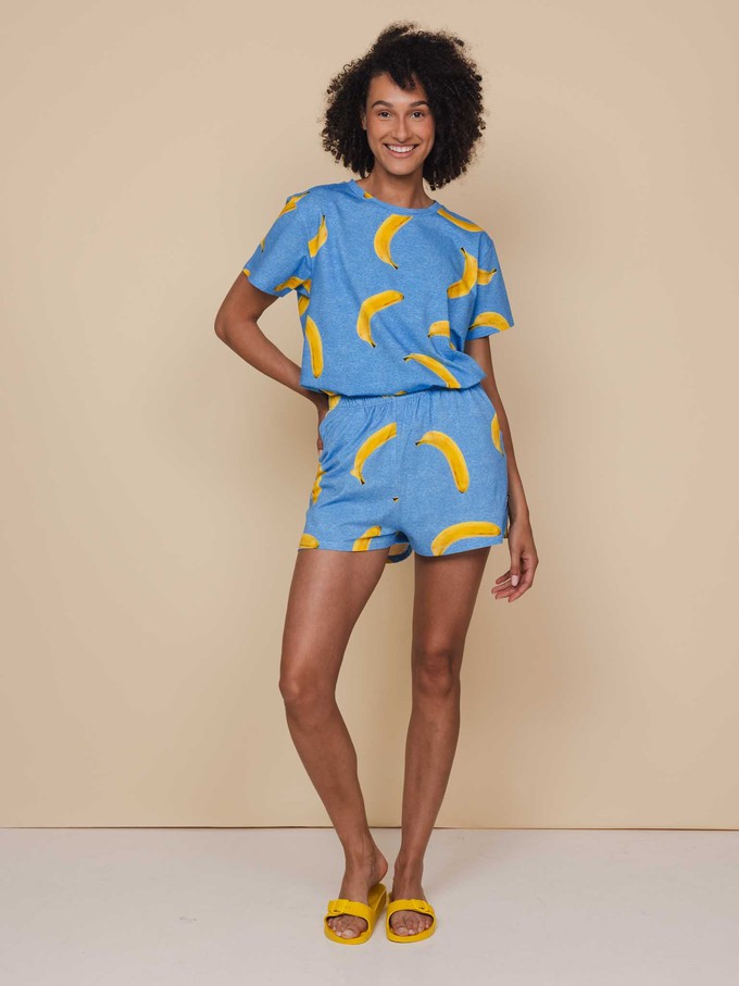 Banana Blue T-shirt and Shorts set Women from SNURK