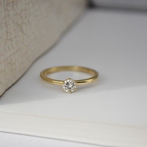 Classic diamond ring - Gold 14k & Diamond from Solitude the Label