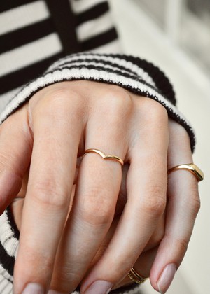 Wishbone Ring - Gold 14k from Solitude the Label