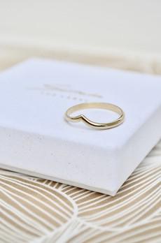 Wishbone Ring - Gold 14k via Solitude the Label