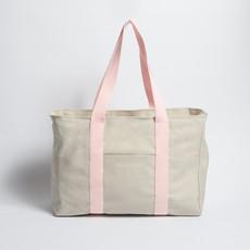 Yoga Tote - Sand/Pink via Souleway