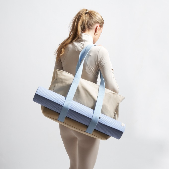 Yoga Tote - Sand/Blue from Souleway