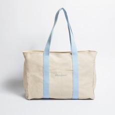 Yoga Tote - Sand/Blue via Souleway