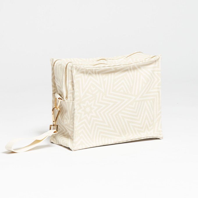 SbS Toiletry Bag L - Star Explosion White from Souleway