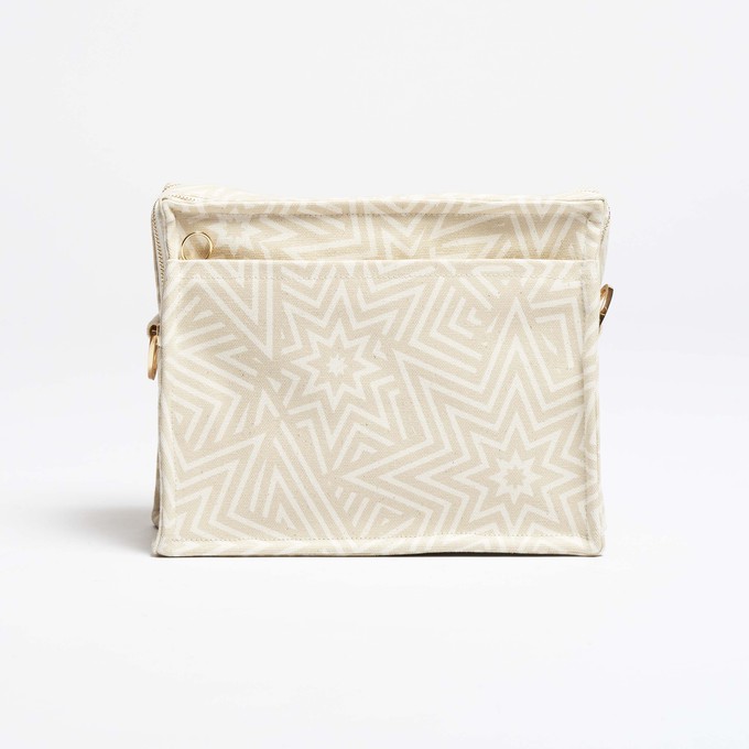 SbS Toiletry Bag L - Star Explosion White from Souleway