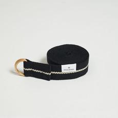 Yoga Strap - Black/Sand via Souleway