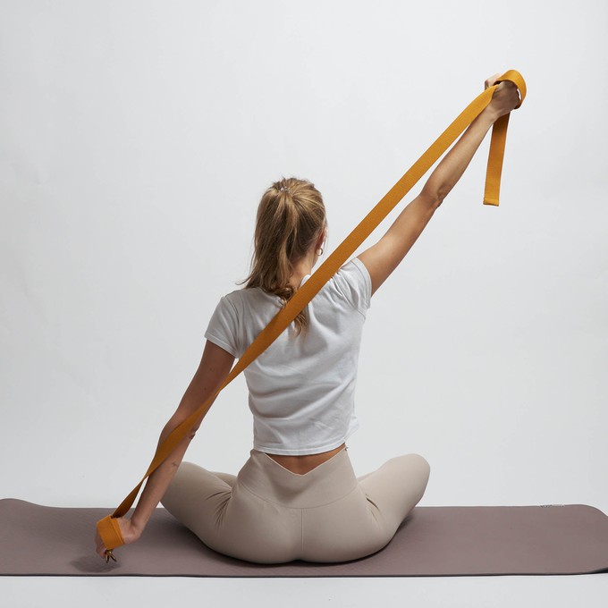 Yoga Strap - Mustard Yellow from Souleway