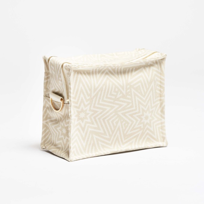 SbS Toiletry Bag L - Star Explosion White from Souleway