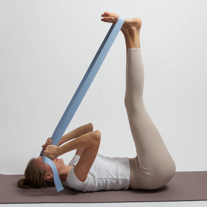 Yoga Strap - Dusty Blue from Souleway