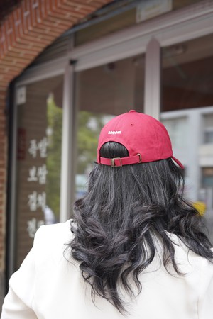 MUKBANG RED DAD HAT from SSEOM BRAND