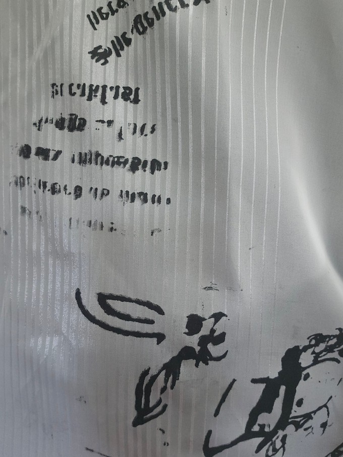 Illustrated Sheer Longsleeve Top from Stephastique