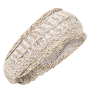 Berber Tribal Jacquard Linen Blend Bandana – White/Neutrals from STUDIO MYR