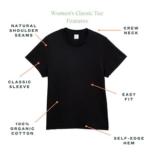 Organic Cotton Classic Tee in Graphite from Subset