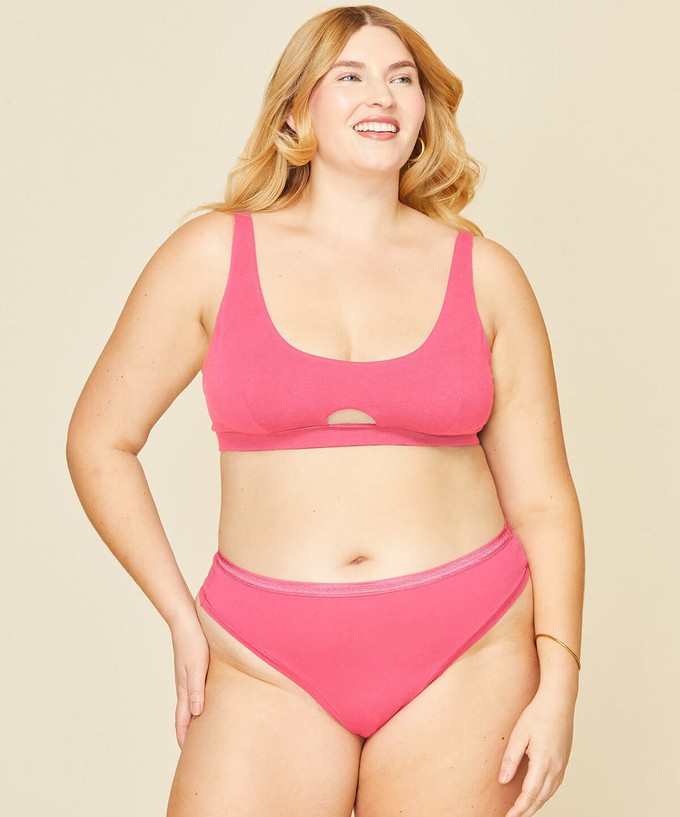 Organic Cotton Keyhole Soft Bra in Aurora from Subset