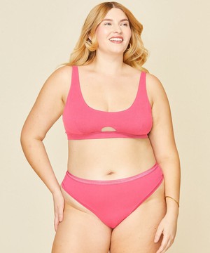 Organic Cotton Keyhole Soft Bra in Aurora from Subset