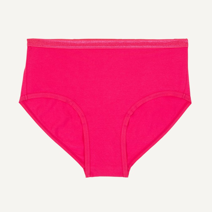 Organic Cotton Mid-Rise Brief in Aurora from Subset