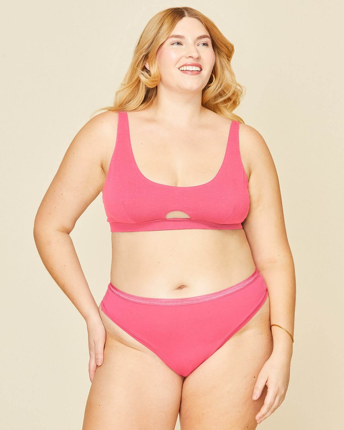 Organic Cotton Keyhole Soft Bra in Aurora from Subset