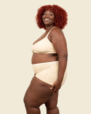 Organic Cotton Triangle Soft Bra in Wheat from Subset