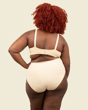 Organic Cotton Triangle Soft Bra in Wheat from Subset