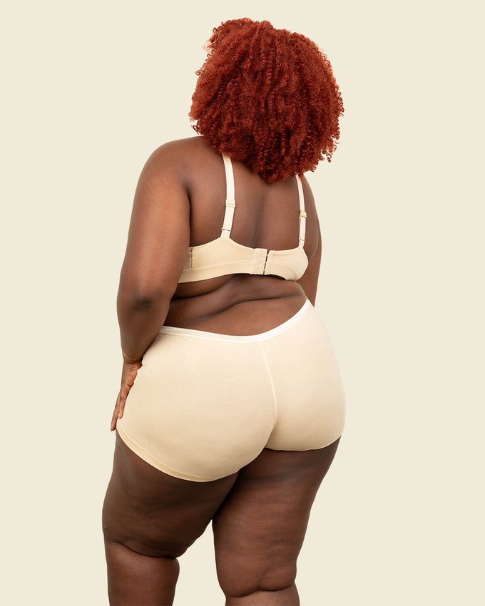 Organic Cotton Triangle Soft Bra in Wheat from Subset