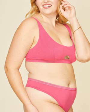 Organic Cotton Keyhole Soft Bra in Aurora from Subset