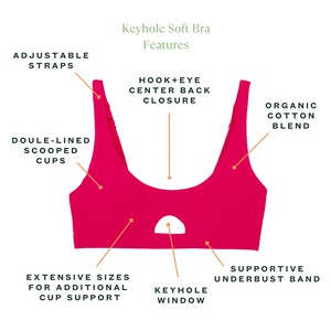 Organic Cotton Keyhole Soft Bra in Aurora from Subset