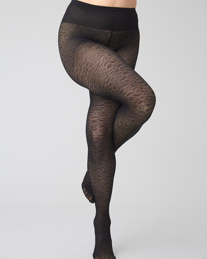Emma Leopard Tights from Swedish Stockings