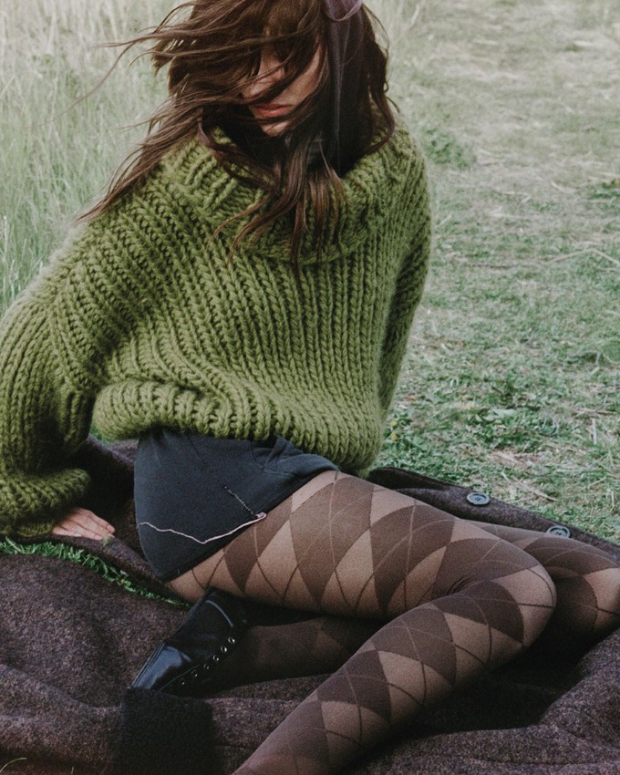 Rebecka Argyle Tights from Swedish Stockings