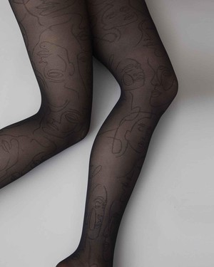 Helena Face Tights from Swedish Stockings