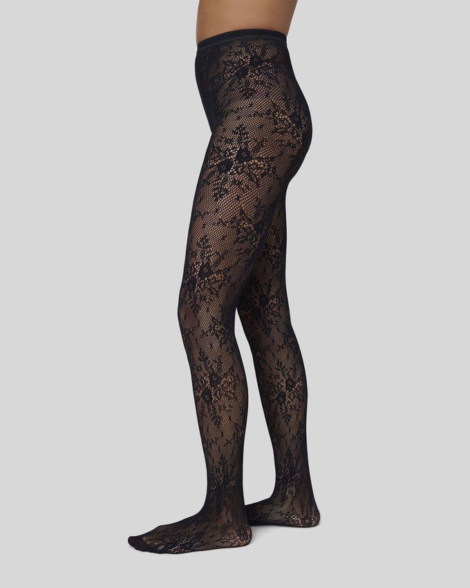 Rosa Lace Tights from Swedish Stockings