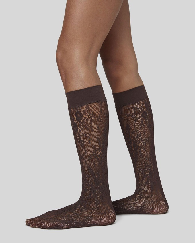 Rosa Lace Knee-Highs from Swedish Stockings
