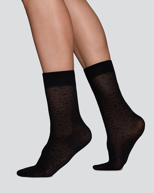 Emma Leopard Socks from Swedish Stockings