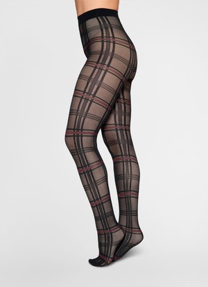 Lotta Check Tights from Swedish Stockings