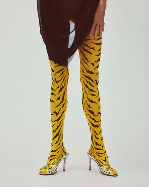 Roxana Tiger Tights from Swedish Stockings