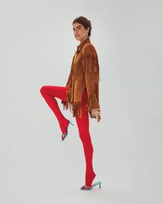 Geri Glossy Tights via Swedish Stockings