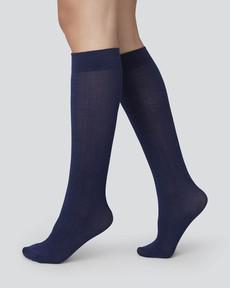 Freja Ribbed Wool Knee-Highs via Swedish Stockings