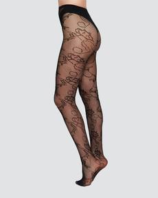Frida Lace Tights via Swedish Stockings