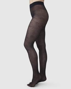 Helena Face Tights via Swedish Stockings